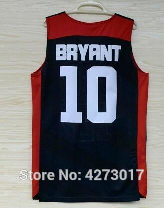 2012 Dream Team USA London Games Men's #10 Kobe Bryant Basketball Jerseys Size S-XXL Free Shipping