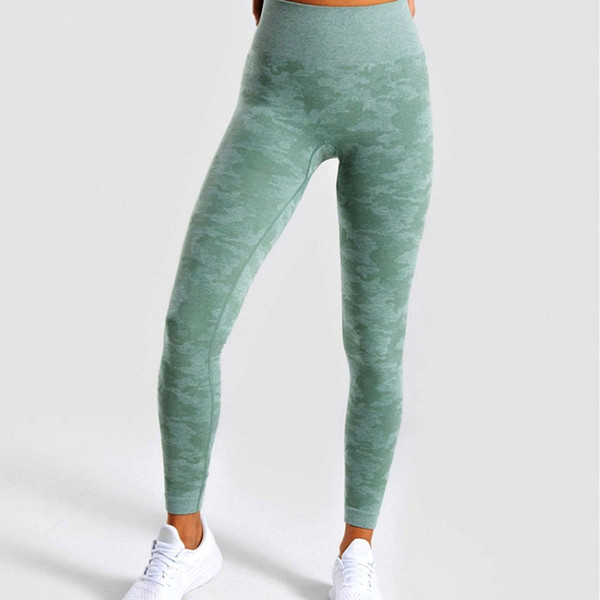 Women Camo Seamless Leggings For Fitness Yoga Pants High Waist Sport Trouser Workout Running Pant Stretch Gym Athletic Leggings #929549