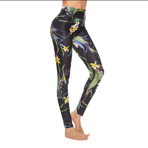 Women Yoga Pants Printed Leggings Sport Fitness High Waist Workout Tight Gym Pants Sport Running Trousers Yoga Leggings #879793