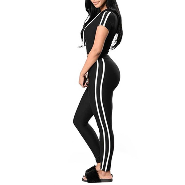 Fitness Yoga T-Shirt Pants Set Gym Sports Running Hooded Tracksuit Jogging Dance Sport Suit Two Pieces Workout #849679