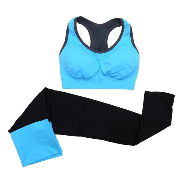 2pcs Women Sports Bra+Pants Leggings Set Seamless Yoga Fitness Running Gym Training Exercise Tracksuit #849657