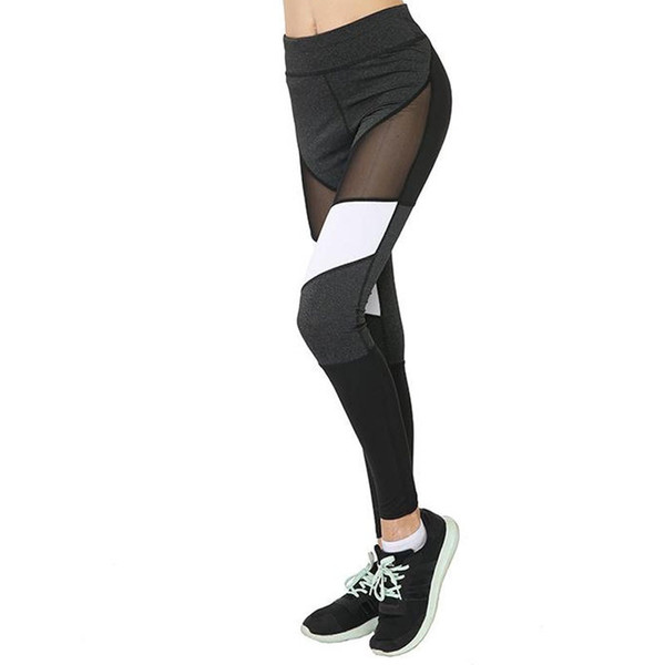 Yoga Pants Women Stretch Slim Yoga Leggings Push Up Sports Wear Sexy Mesh Fitness Gym Tights Running Crossfit Women Sport Pants #864847