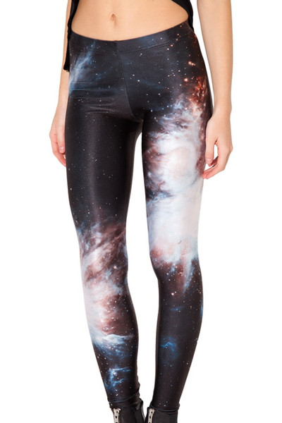 Hot 3009 sexy girl women black universe galaxy star sky 3D prints running elastic fitness sport leggings Yoga Pants #864843