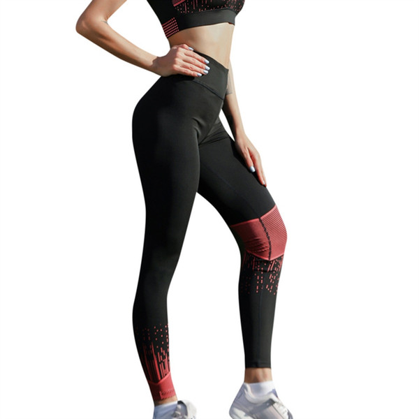 Perimedes Women Yoga pants High Waist Tummy Control Gym Compression Tights Pants Print Legging Running Sports Pants Trouser#g25 #859708