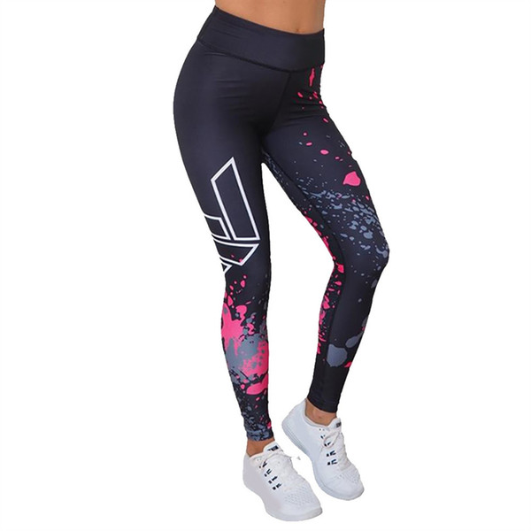 yoga pants 2019 sport trousers women sports leggings for fitness sexy gym clothes print full length Elastic Waist high waist new #844236