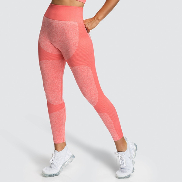 Seamless Patchwork Women Fitness Push Up Leggings High Waist Elastic Workout Sports Pants Fashion Female Yoga Sport Leggings #844233