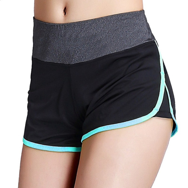 2018 Female Sports Shorts Gym Workout Waistband Skinny Yoga Shorts summer jogging Trouser Short Pants #565744