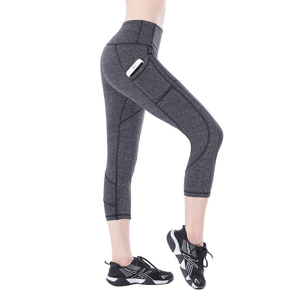 EAST HONG Women's Yoga Gym Sport Pants Capri Running Fitness Workout Leggings #884046