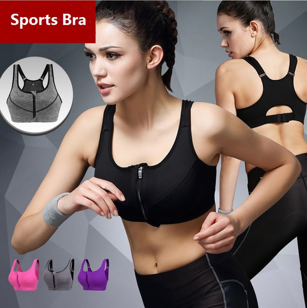 2017 Hot Women Push Up Sports Vest Bra for Yoga Gym Fitness Patchwork Shirt Tops For Girls and Woman Adjustable Strap Bra