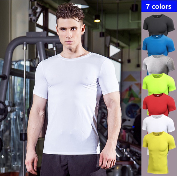 2017 new design qucik dry men outdoor sports top shirt men gym tank tight yoga clothing, free shipping