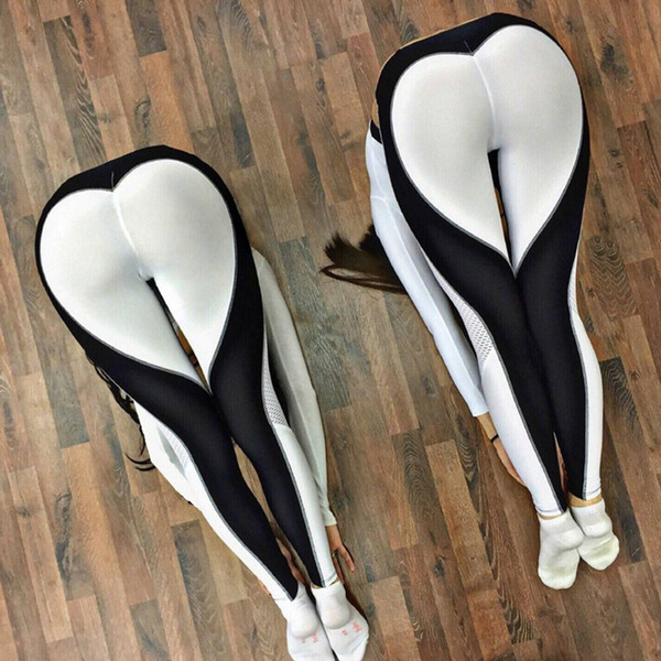 Newest Design Women Tight Gym Sportwear Nice Leggings High Elastic Women Yoga Pants Fitness Sexy Legging