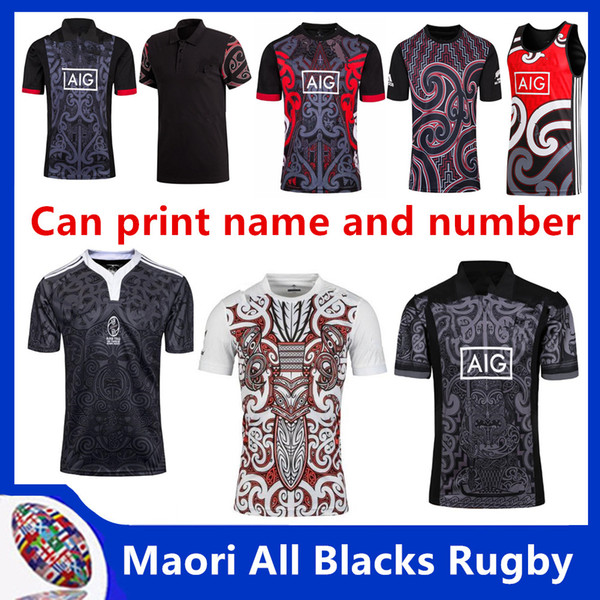 2019 New Zealand Super rugby Jerseys HOME away League shirt Maori Rugby Jersey shirts Training Singlet 100 years MAORI JERSEY (Can print)