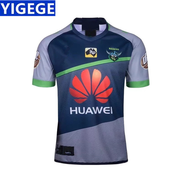 2018 RUGBY CANBERRA RAIDERS 2018 AWAY JERSEY Canberra Raiders rugby jerseys 2018 home Raiders jerseys size S-3XL (Can print)