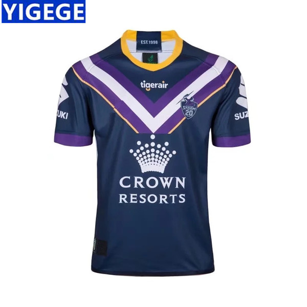 MELBOURNE STORM 2018 HOME JERSEY 2019 National Rugby League shirt jersey 18 19 MELBOURNE shirts size S-3XL (Can print)