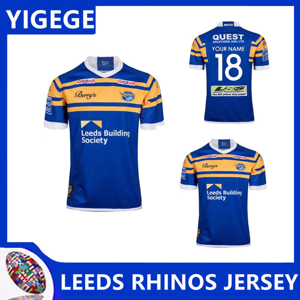 LEEDS RHINOS 2018 MEN'S HOME JERSEY leeds rhinos Rugby 2019 Jerseys Leeds Rhinos home 2018 Society Rugby (Can print)