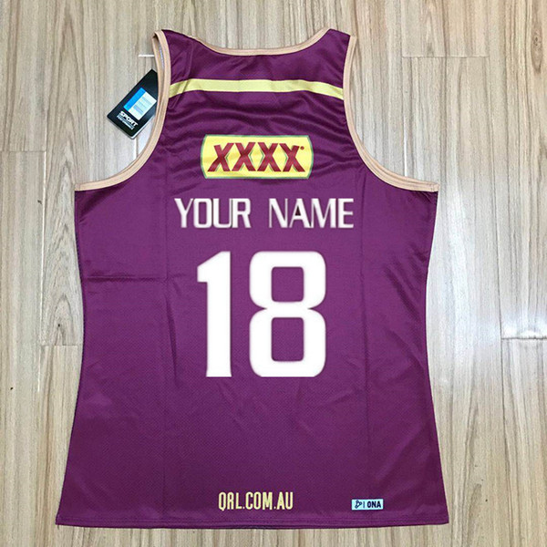 QUEENSLAND STATE OF ORIGIN 2018 TRAINING SINGLET 2019 high quality queensland maroons rugby jerseys clothing size S-3XL