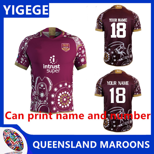 QLD MAROONS 2018 MEN'S HOME JERSEY New Queensland rugby jerseys Top quality QLD Maroons Rugby size S-3XL