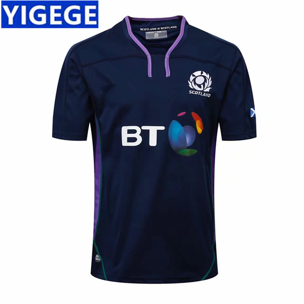 SCOTLAND RUGBY 2018/19 HOME JERSEY 2019 newest Scotland RUBGY JERSEYS Men Football Shirt /THAI TOP QUALITY size S-3XL (Can print)