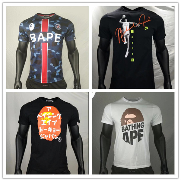 Fashion men's designer T-shirt 2019 black and white men's fashion designer T-shirt 2019 shirt fashion trend short-sleeved S-XXL