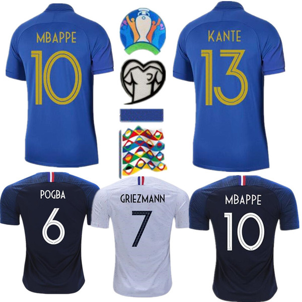 top thailand quality soccer jerseys FFF 100 years 2019 Mbappe POGBA football soccer shirt maillot