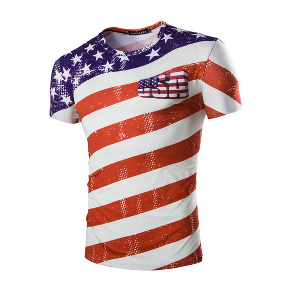 Men's Fans T-Shirts Popular 3D Print American Team Fans Tops Fashion Outdoor Sports Soccer Basketball Tops Casual Breathable Cotton T-Shirts