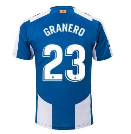 Top Thailand QualityA+++ 2018/19 La Liga RCD Espanyol jersey home IGIESIAS football jersey P.PIATTI BAPTISTAO WU LEI Spanish soccer jersey