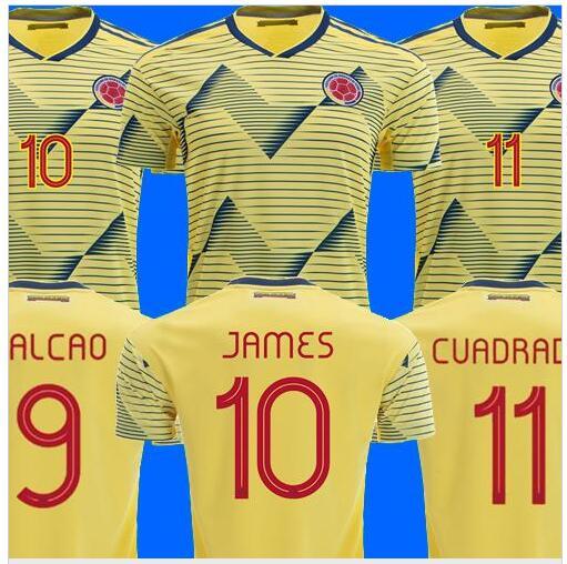 Colombia soccer jersey copa america 2019 colombia football shirt JAMES Rodriguez Camiseta de futbol FALCAO CUADRADO maillot de foot camisa