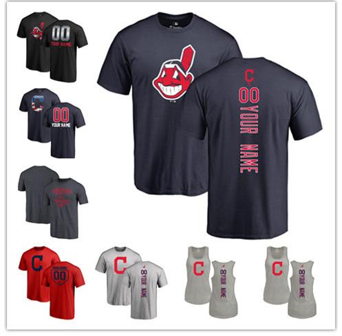 Indians Jersey Custom Men's women Youth Indians Baseball T Shirt Personalized Name and Number Baseball T-Shirt Tri-Blend Tank Top Jerseys