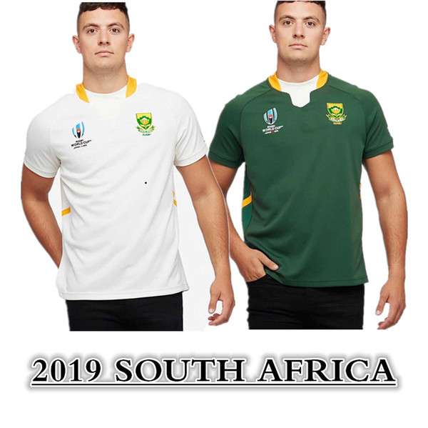 2019 Rugby World Cup SOUTH AFRICA RUGBY JERSEY HOME AWAY RUGBY JERSEY size S-3XL Top quality free shipping