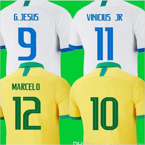 Thailand Brazil soccer jersey camisa de futebol copa america 2019 2020 brasil camiseta de fútbol COUTINHO VINICIUS jersey football shirt