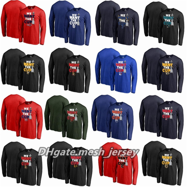 Capitals Maple Blues Leafs Sharks Penguins Senators Rangers Predators 2017 Stanley Cup Playoff Participant Blue Line Long Sleeve T-Shirt