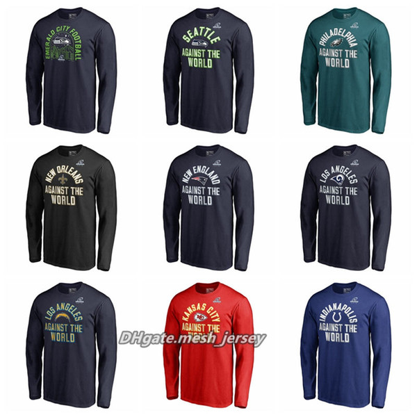 Bears Rams Chargers Chiefs Colts Texans Eagles Saints Patriots Seahawks Cowboys Playoffs Bound Hometown Long Sleeve T-Shirt