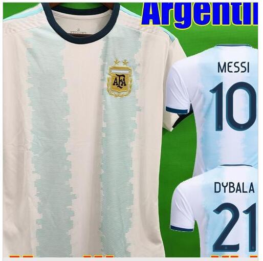 Thailand Argentina soccer jersey copa america 2019 2020 MESSI DYBALA HIGUAIN ICARDI football soccer shirt kit Men Women Kids Long sleeve set