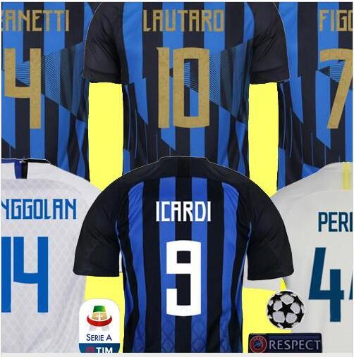 Mushup 20th anniversary ICARDI LAUTARO Martinez Inter 2019 Milan soccer jersey PERISIC NAINGGOLAN champion jerseys 18 19 football kit shirt