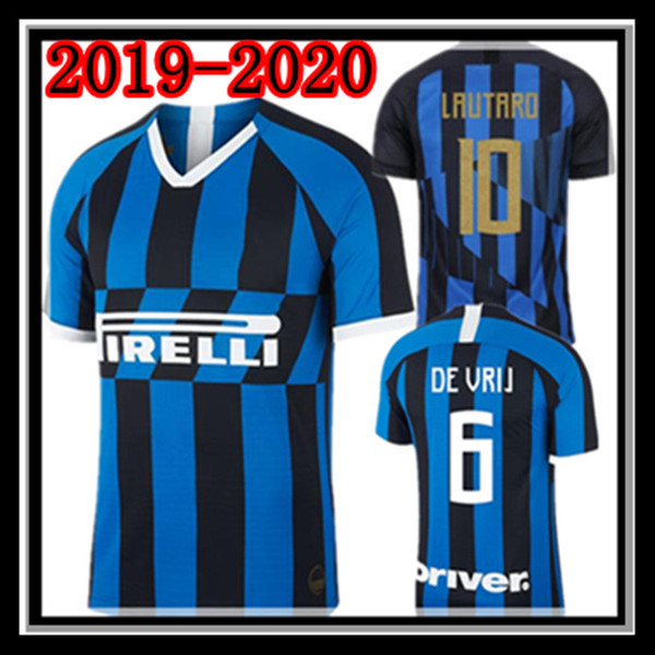 Free shipping Inter milan 20 anniversary ICARDI LAUTARO soccer jersey 2019 2020 home PERISIC camisa de futebol good quality football shirt