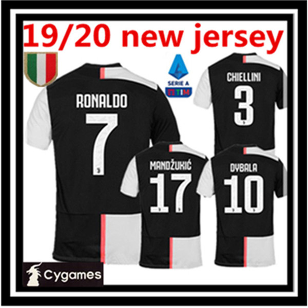 Free shipping 2019 2020 Juventus RONALDO FANS Soccer Jersey Bernardeschi 19 20 JUVE DYBALA camisa de futebol maillot de football Shirt