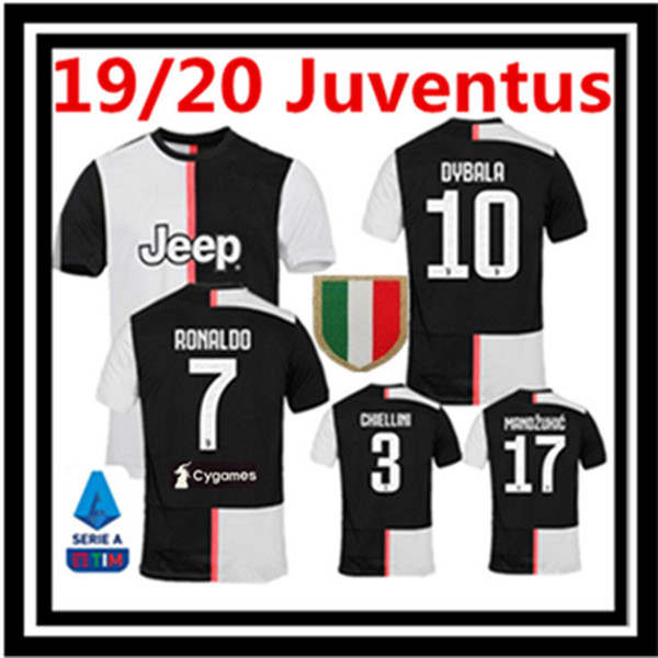 Free shipping 19 20 Juventus RONALDO FANS Soccer Jersey Bernardeschi JUVE DYBALA camisa de futebol maillot de football Shirt