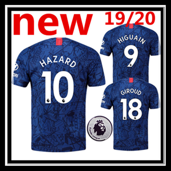 Free shipping ZARDHA soccer jersey 2019 2020 HIGUAIN GIROUD KANTE camisa de futebol good quality JORGINHO PULISIC mens football shirt