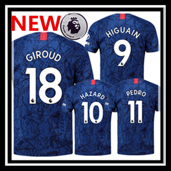 Free shipping fast ZARDHA soccer jersey 2019 2020 HIGUAIN GIROUD KANTE camisa de futebol TOP quality JORGINHO PULISIC mens football shirt