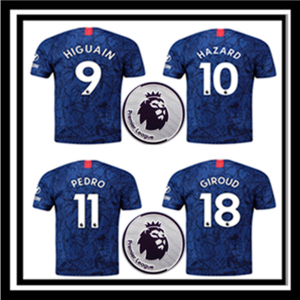 Free shipping fast ZARDHA soccer jersey 19 /20 HIGUAIN GIROUD KANTE camisa de futebol TOP quality JORGINHO PULISIC mens football shirt