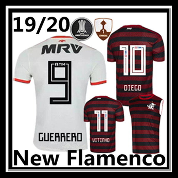 Free shipping Flamengo 2019 Soccer Jersey Gabriel Arrascaeta camisetas de futbol DIEGO EDERSON 19 20 Flamenco Vitinho Barbosa Football shirt