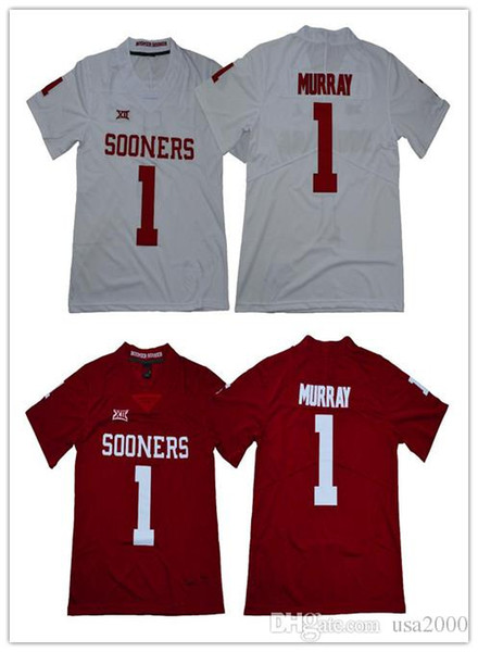 2018 New NCAA Oklahoma Sooners #1 Kyler Murray #6 Baker Mayfield Limited Stitched College Football Jerseys