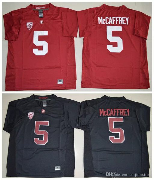 5 Christian McCaffrey Jersey 2016 New Mens Season Stanford Cardinal Jerseys High Red Black Stitched College Football Jerseys Size M-XXXL