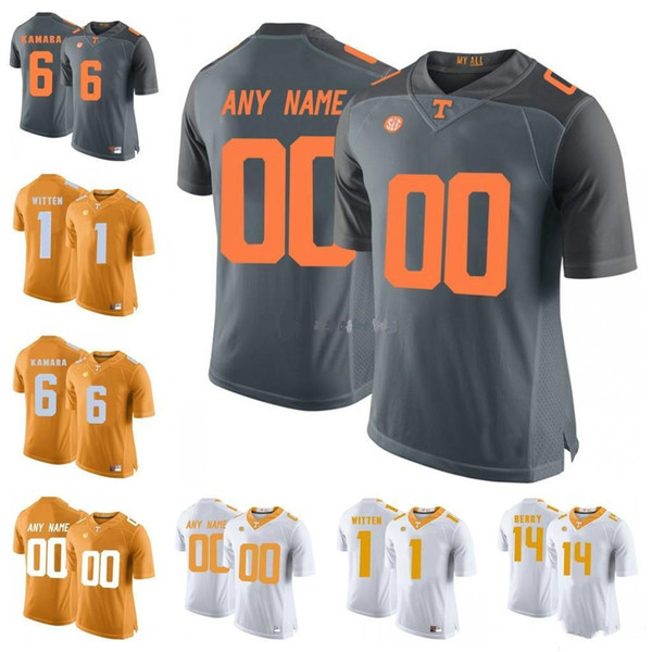 Customized Tennessee Volunteers college NCAA Jersey specially made custom personalized 16 Peyton Manning 11 Joshua Dobbs 1 WITTEN Football