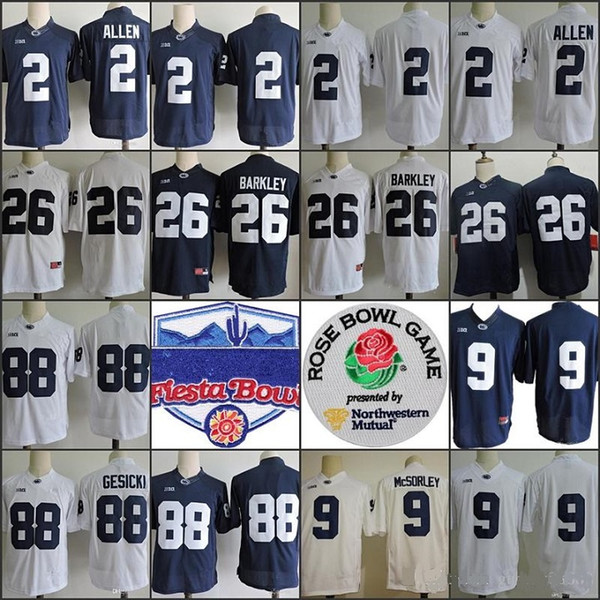 NCAA 2019 Penn State Nittany Lions college football jerseys 26 Saquon 2 Tommy Stevens 9 Trace McSorley 4 Ricky Slade stitched uniform