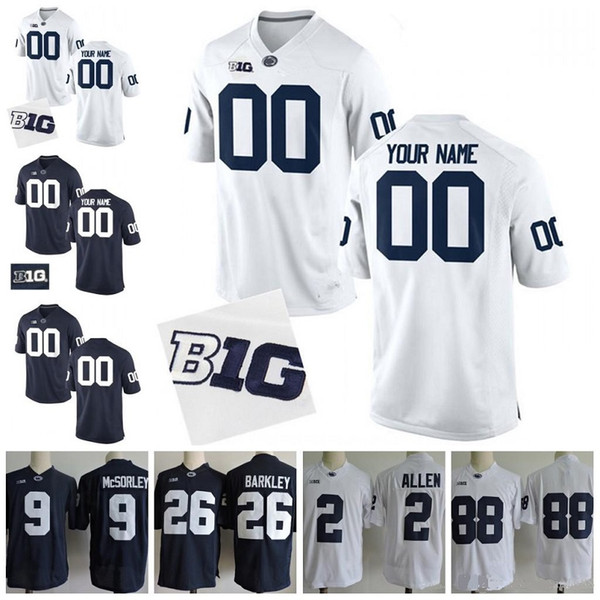 Customzied 2019 Penn State Nittany Lions college football jerseys specially made personalized any name number custom stitched uniform