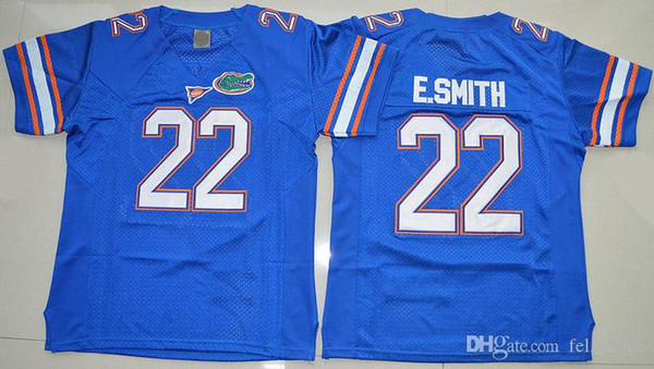 Florida Gators Tim Tebow #15 Emmitt Smith 22 College Football Jersey Blue White Double Stiched Logo & Letter High Quanlity Polyester