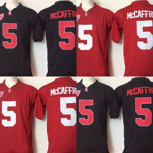 Youth Stanford Cardinals Jerseys #5 Christian McCaffrey Children Stanford College Football Jersey Red Black