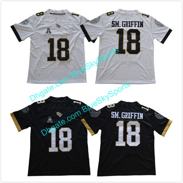 2018 Shaquem Griffin Jersey Men's 18 UCF Knights College Football Jerseys White Black All Stitched S-3XL