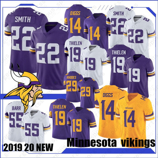 14 Stefon Diggs 19 Adam Thielen Minnesota Jerseys Viking 8 Kirk Cousins 84 Randy Moss 55 Anthony Barr 82 Kyle Rudolph Stitched new Jersey